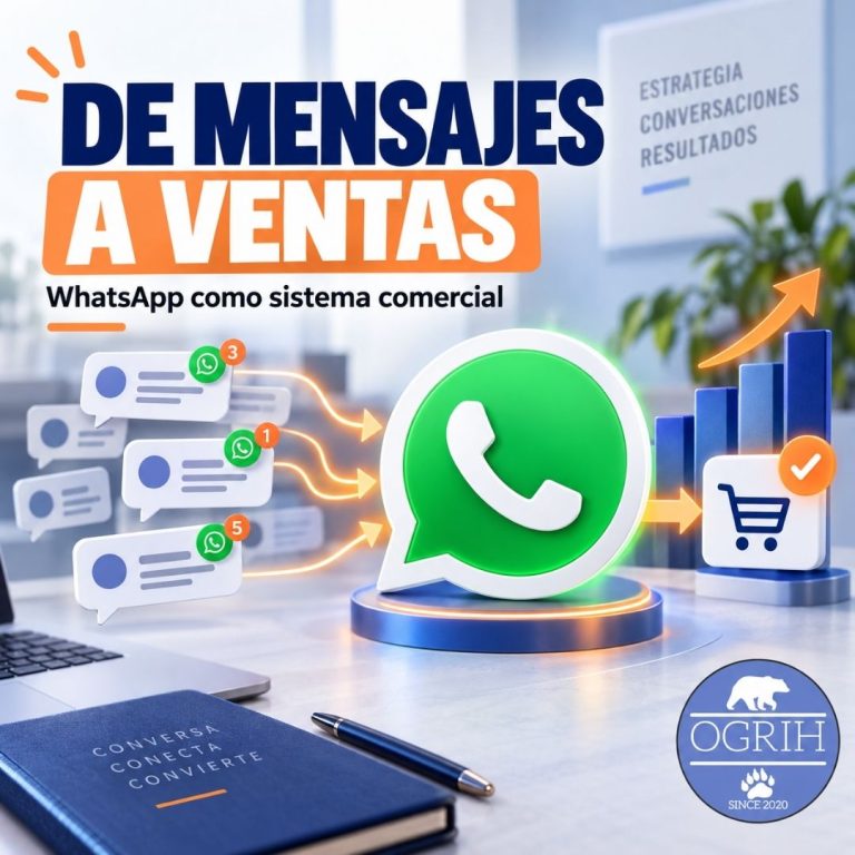Sistema de ventas por WhatsApp que convierte conversaciones en oportunidades comerciales para los negocios.